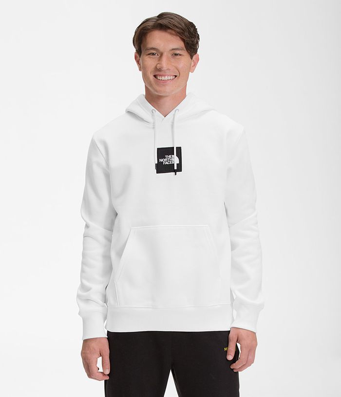 The North Face Hoodie Heavyweight Box Pullover White - Mens - Thailand IJONW-1058